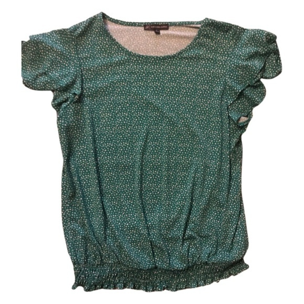 Adrianna papell ruffled sleeve blouse #007